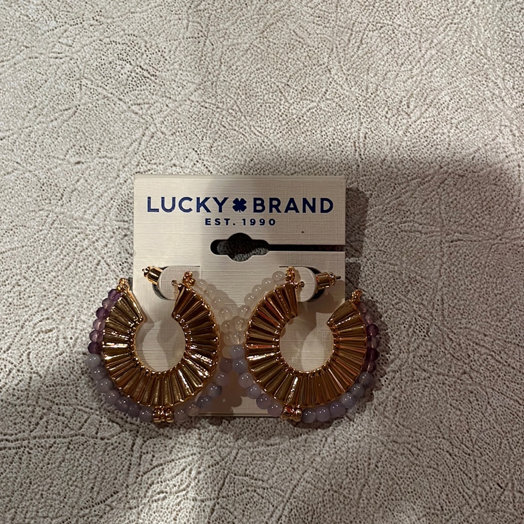 Lucky Brand Hoop Earrings Brand New